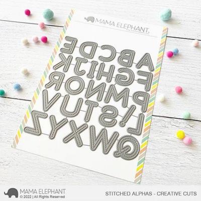 Mama Elephant Creative Cuts - Stitched Alphas